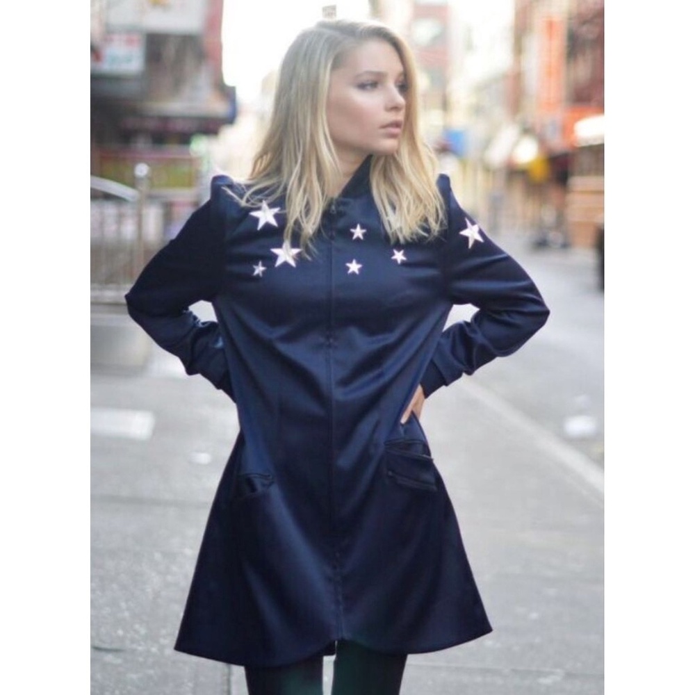 Morgan Clifford Starlet Varsity Jacket Embroidered Stars